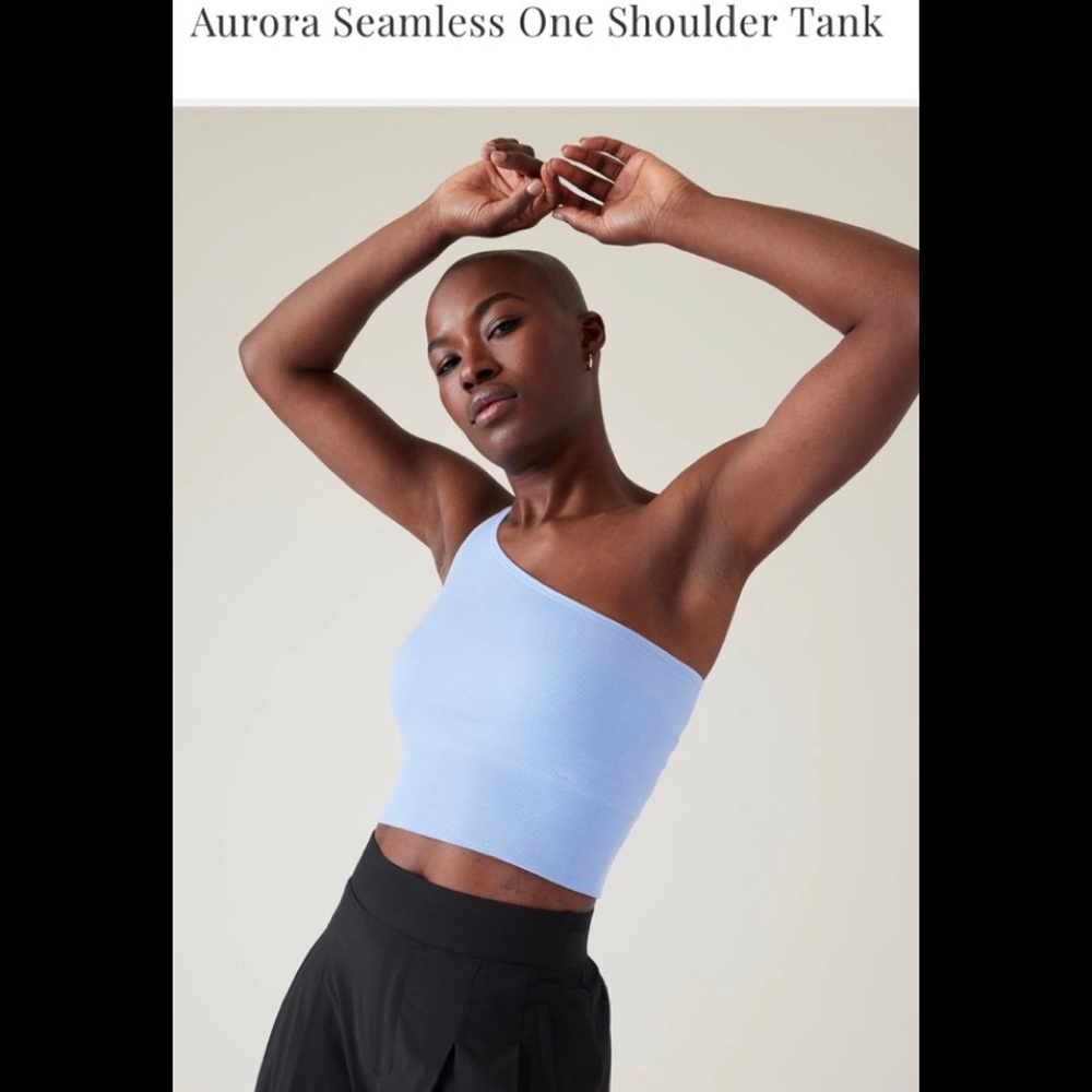 New Athleta Aurora seamless one shoulder tank